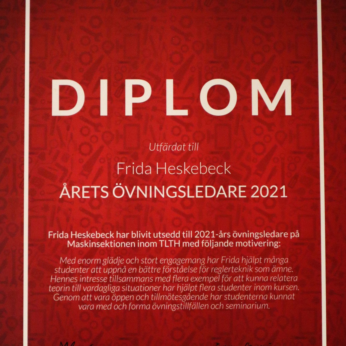 Teacher of the year –&nbsp;again!